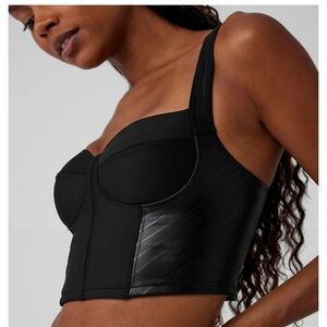 Alo Leather Crop Top